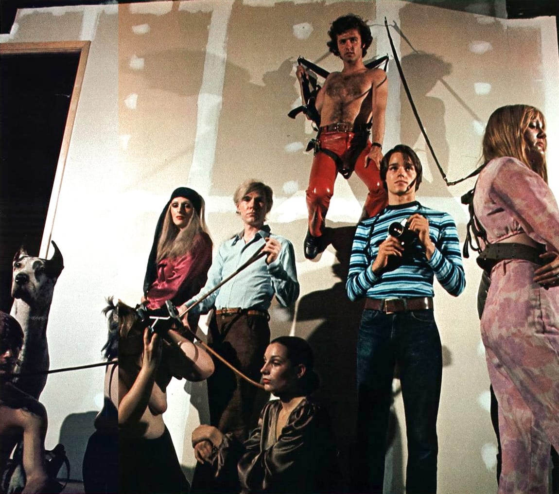 Andy Warhol and the Factory crowd, 1969